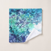 Ensemble de serviettes bleu saule  (Gant de toilette)