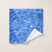 Ensemble de serviettes bleues de l'océan (Gant de toilette)
