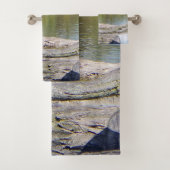 Ensemble de serviettes Blue Heron (En situation)