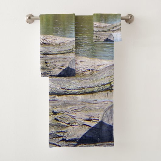 Ensemble de serviettes Blue Heron (En situation)