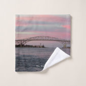 Ensemble de serviettes Blue Water Bridge (Gant de toilette)