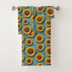 Ensemble de serviettes Bohème Soleil et Diamants