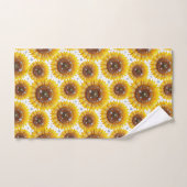 Ensemble de serviettes Boho Tournesols et Diamants (Serviette à main)