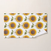 Ensemble de serviettes Boho Tournesols et Diamants (Serviette à main)