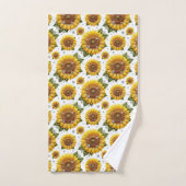 Ensemble de serviettes Boho Tournesols et Diamants (Serviette à main)
