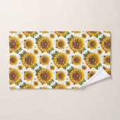 Ensemble de serviettes Boho Tournesols et Diamants (Serviette à main)