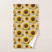 Ensemble de serviettes Boho Tournesols et Diamants (Serviette à main)