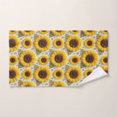Ensemble de serviettes Boho Tournesols et Diamants (Serviette à main)