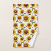 Ensemble de serviettes Boho Tournesols et Diamants (Serviette à main)