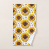 Ensemble de serviettes Boho Tournesols et Diamants (Serviette à main)