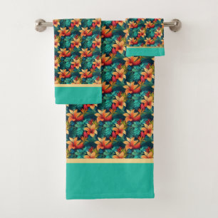 Ensemble de serviettes botaniques : Bliss Tropical