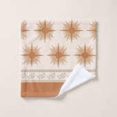 Ensemble de serviettes botaniques Boho Geo (Gant de toilette)