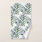 Ensemble de serviettes botaniques de verdure (Serviette à main)