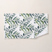 Ensemble de serviettes botaniques de verdure (Serviette à main)