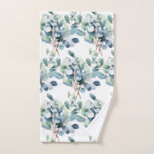 Ensemble de serviettes botaniques de verdure (Serviette à main)