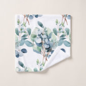 Ensemble de serviettes botaniques de verdure (Gant de toilette)