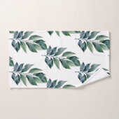Ensemble de serviettes botaniques de verdure (Serviette à main)