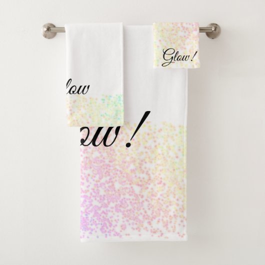 Ensemble de serviettes brillantes (En situation)