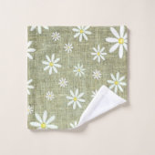 Ensemble de serviettes Burlap Daisy (Gant de toilette)