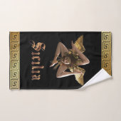 Ensemble de serviettes cadeau Méduse sicilienne (Serviette à main)