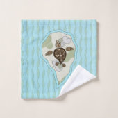 Ensemble de serviettes Callie la tortue de mer (Gant de toilette)