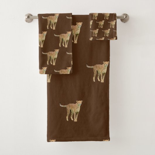Ensemble de serviettes Cheetah (En situation)