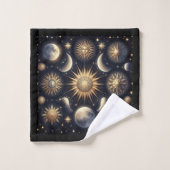 Ensemble de serviettes Ciel nocturne céleste (Gant de toilette)