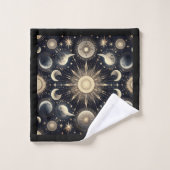 Ensemble de serviettes Ciel nocturne céleste (Gant de toilette)