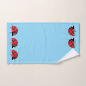 Ensemble de serviettes coccinelle (Serviette à main)