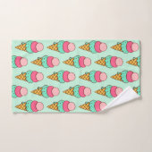 Ensemble de serviettes cônes de glace cadeau (Serviette à main)
