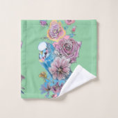 Ensemble de serviettes couleur Budgie Budgerigar R (Gant de toilette)