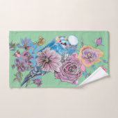 Ensemble de serviettes couleur Budgie Budgerigar R (Serviette à main)