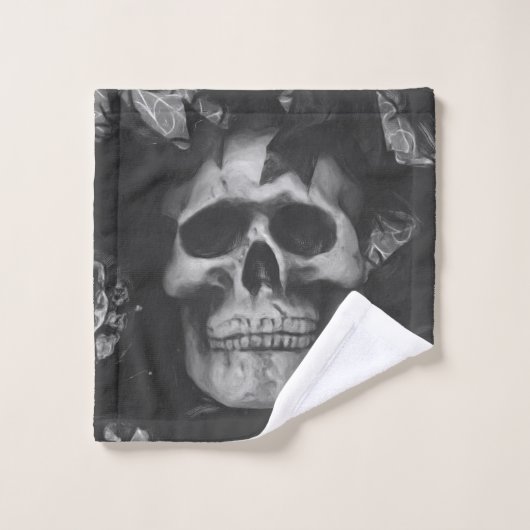Ensemble de serviettes crâne foncé (Gant de toilette)