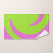 Ensemble de serviettes d'art abstrait vert citron (Serviette à main)
