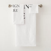 Ensemble de serviettes de bain (En situation)
