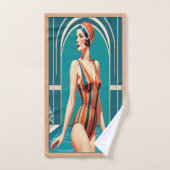 Ensemble de serviettes de bain 1920. (Serviette à main)