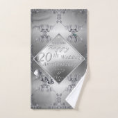 Ensemble de serviettes de bain 20ème anniversaire (Serviette à main)