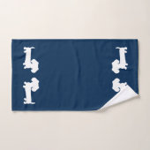 Ensemble de serviettes de bain 3 pièces Navy Blue (Serviette à main)