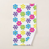 Ensemble de serviettes de bain - 60s Flower Power (Serviette à main)