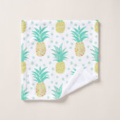 Ensemble de serviettes de bain à ananas Motif Polk (Gant de toilette)