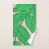 Ensemble de serviettes de bain à aquarelle Feuille (Serviette à main)