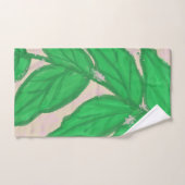 Ensemble de serviettes de bain à aquarelle Feuille (Serviette à main)