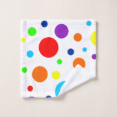 Ensemble de serviettes de bain à arcs blancs (Gant de toilette)