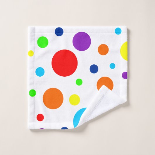 Ensemble de serviettes de bain à arcs blancs (Gant de toilette)