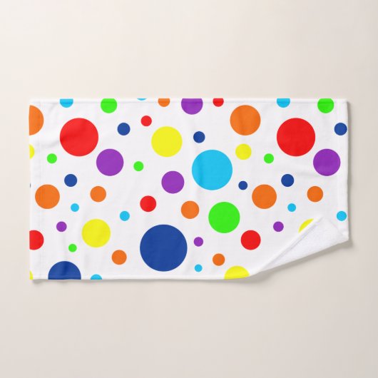 Ensemble de serviettes de bain à arcs blancs (Serviette à main)