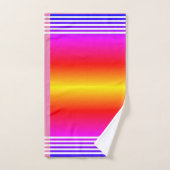 Ensemble de serviettes de bain à bandes blanches p (Serviette à main)