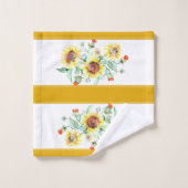 ensemble de serviettes de bain à bordure de tourne (Gant de toilette)