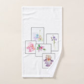 Ensemble de serviettes de bain à bouquet floral (Serviette à main)