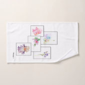 Ensemble de serviettes de bain à bouquet floral (Serviette à main)