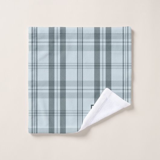 Ensemble de serviettes de bain à carreaux modernes (Gant de toilette)